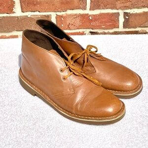 Clarks Men’s Bushacre 2 Chukka Ankle Boot Brown 9.5 Leather Casual Dress